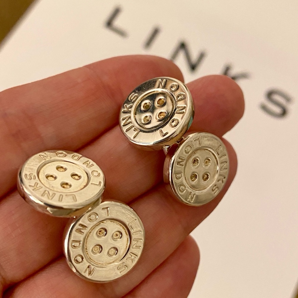 LINKS OF LONDON NWT Sterling Silver Cufflinks NEW 925 England GQ 925 GIFT